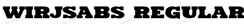 wirjsabs Regular字体转换